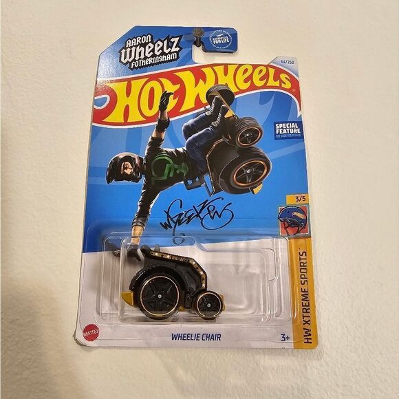 Hot Wheels Wheelie Chair HW Xtreme Sports Collection Aaron Wheelz Fothering - Picture 1 of 5